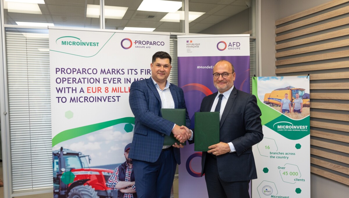PROPARCO începe prima operațiune financiară în Republica Moldova, oferind un credit de 8 milioane de euro companiei MICROINVEST
