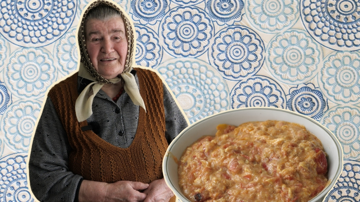 „Cel mai mult m-am temut să nu rămân singură…” Haritina Munteanu din Zîmbreni gătește Balmuș de legume și cu mămăligă
