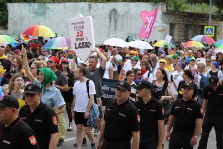 Marșul Pride desfășurat în Chișinău, 16 iunie 2024. Foto: Natalia Munteanu