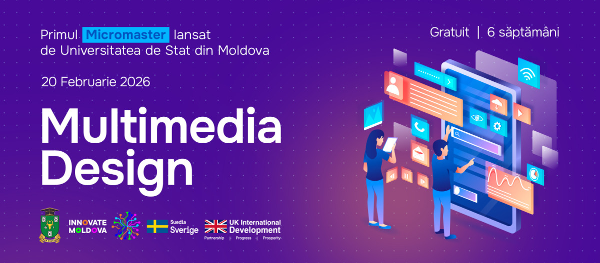 USM lansează primul Micromaster în Multimedia Design: competențe digitale în doar șase săptămâni