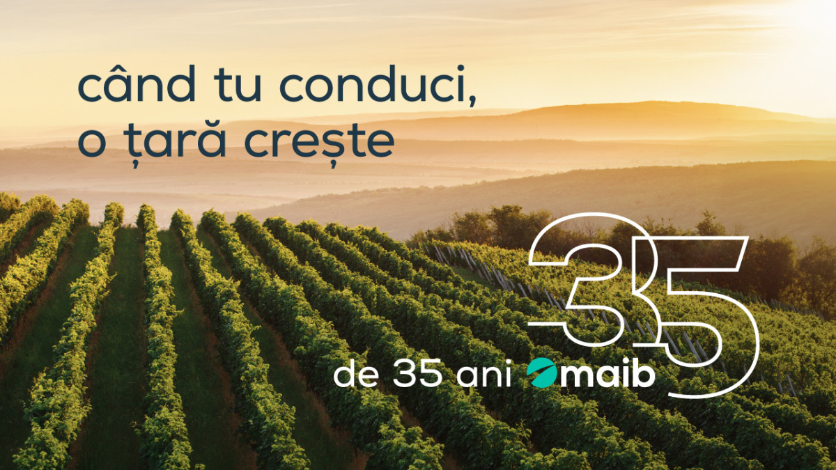 Maib anunță campania aniversară „Când tu conduci, o țară crește. De 35 de ani. maib”