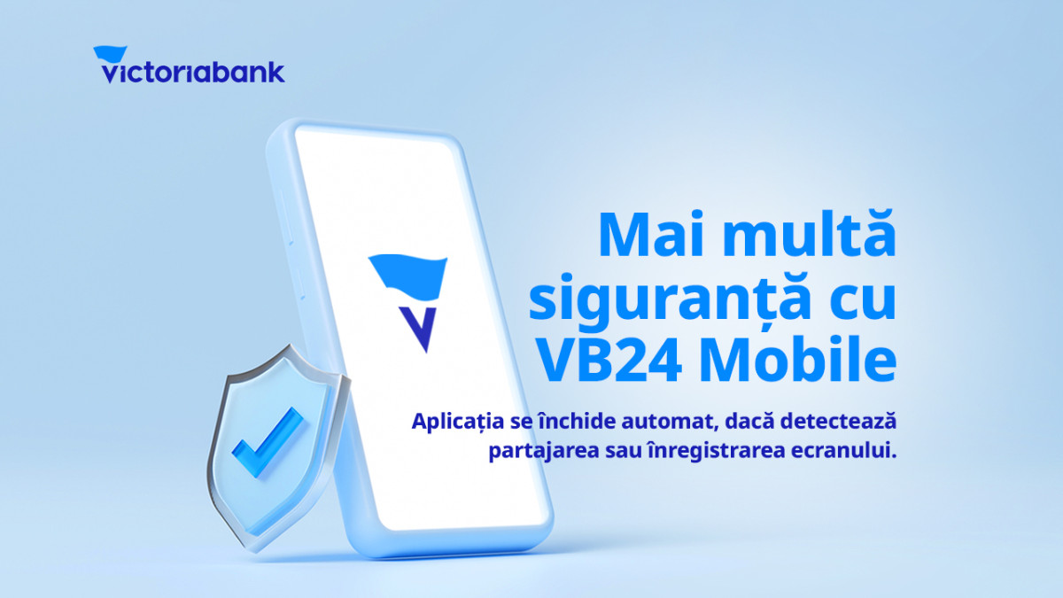 Victoriabank lansează noi funcții anti-fraudă în VB24 Mobile pentru protecția conturilor clienților