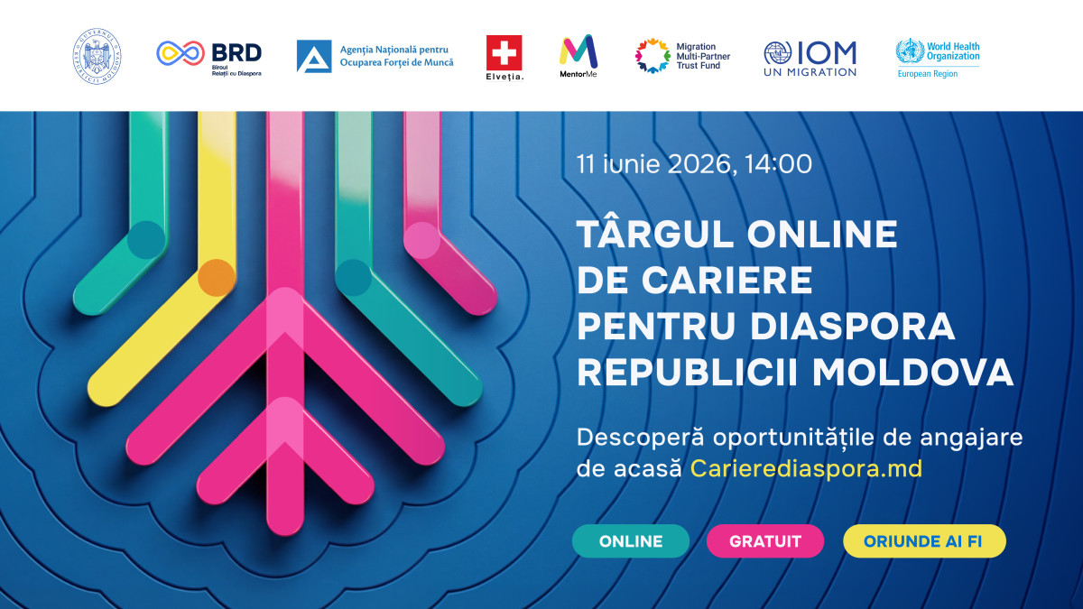 Tot mai mulți moldoveni sunt interesați de oportunitățile profesionale de acasă: peste 1000 de persoane s-au înscris la Târgul Online de Cariere pentru Diasporă